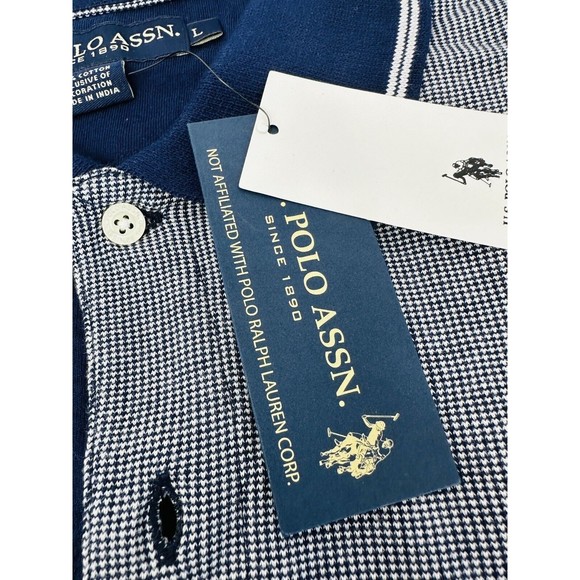 U.S.‎ Polo Assn. Since 1890 Big Pony  Navy/ gray new  Short sleeve. NEW!!! L - Picture 8 of 11